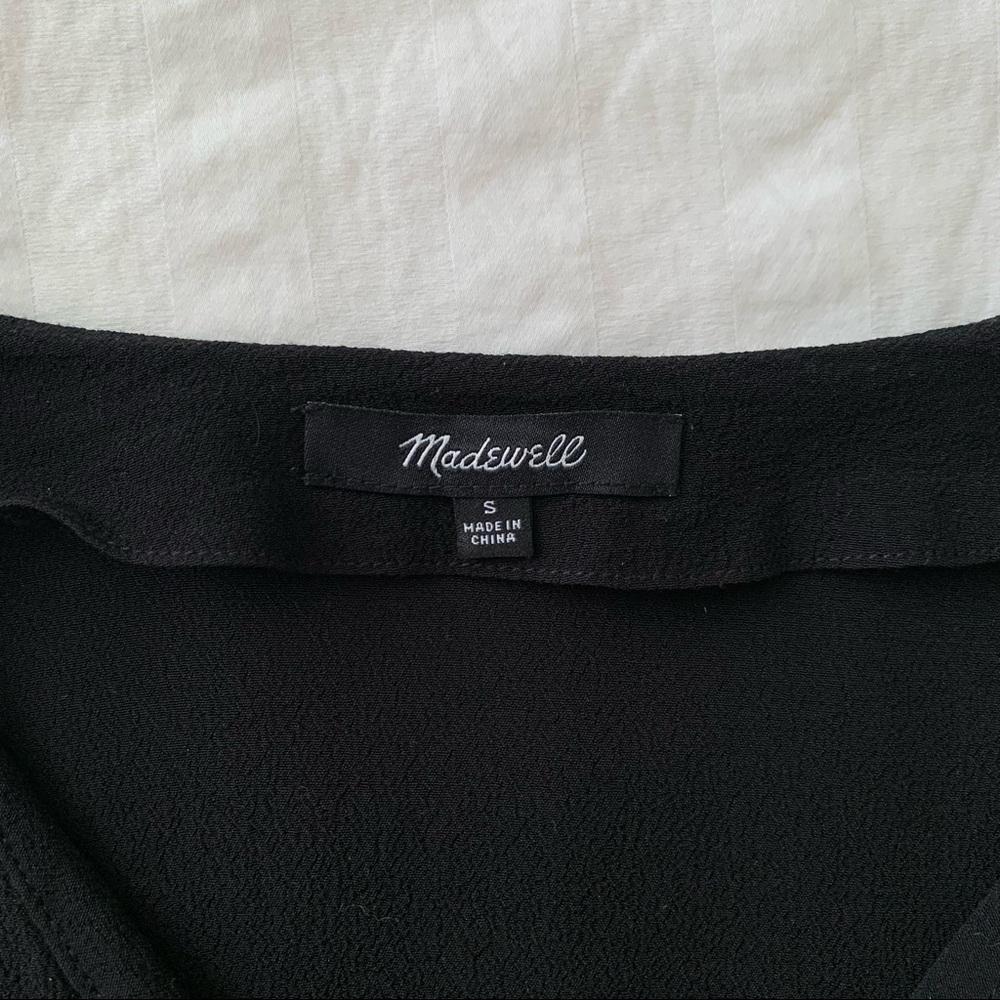 Madewell Black Side Button Easy Dress - Picture 7 of 12